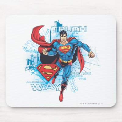 Superman with Logo mousepads