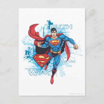 Superman with Logo postcards