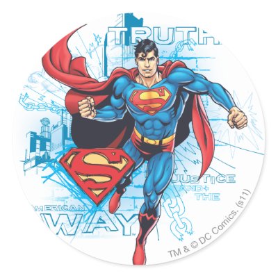 Superman with Logo stickers