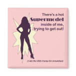 Supermodel Refrigerator or Locker Magnet