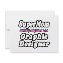SuperMom...Graphic Designer Custom Announcements