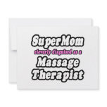 SuperMom...Massage Therapist Personalized Announcement