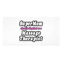 SuperMom...Massage Therapist Photo Card Template