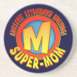 Supermom Mother's Day Sandstone Drink Coaster