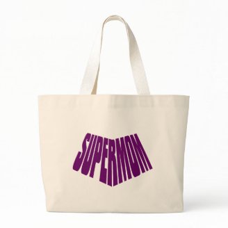 SuperMom: My mother is my super hero Canvas Bag