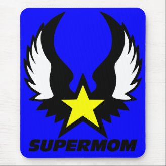 SuperMom: My mother is my super hero Mouse Pads