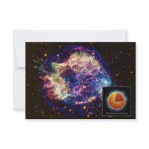 Supernova Remnant Cassiopeia A  Neutron Star Custom Invitation