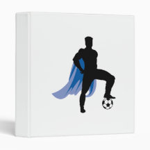 supero hero soccer player 3 ring binder