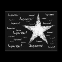 Superstar! | Black postcards by celtxian Superstar! | Black postcards