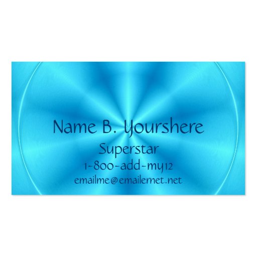 Superstar Blueberry Color Business Card (front side)
