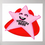 superstar bride humorous  poster!