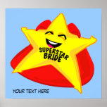 superstar bride humorous  poster!