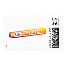 Superstar DJ - Disc Jockey, DJing, Music DJ Postage Stamp