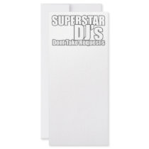 Superstar DJ Personalized Rack Card