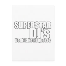 Superstar DJ postcards by dustyvinyldesign Superstar DJ postcards