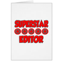 Superstar Editor Greeting Cards