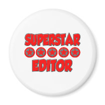 Superstar Editor Fridge Magnet