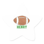Superstar football name sticker