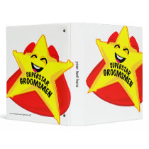 superstar groomsmen humorous binder!