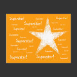 Superstar! | Orange postcards