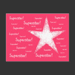 Superstar! | Pink postcards