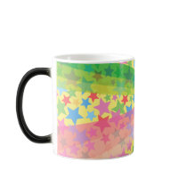 Superstar Rainbow Colorful Custom Gift Mug by fat_fa_tin Superstar Rainbow Colorful Custom Gift Mug