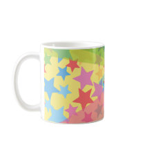 Superstar Rainbow Colorful Custom Gift Mug by fat_fa_tin Superstar Rainbow Colorful Custom Gift Mug
