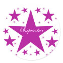Superstar Stickers, Purple by Superstarbing Superstar Stickers, Purple