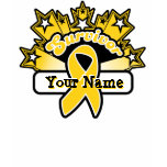 Superstar Survivor Custom Name Childhood Cancer t-shirts