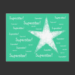 Superstar! | Turquoise postcards