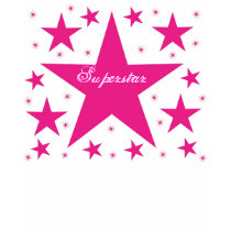 Superstar Woman's T-shirt, Pink by Superstarbing Superstar Woman's T-shirt, Pink