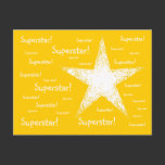 Superstar! | Yellow postcards
