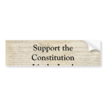 Supoprt the Constitution Bumper Sticker