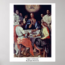 Supper At Emmaus By Jacopo Pontormo Posters
