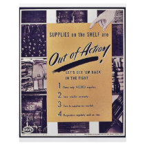 Supplies On The Shelf Are Out Of Action Custom Flyer