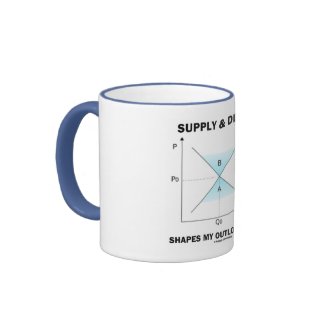 Supply & Demand Shapes My Outlook On Life (Econ) mug