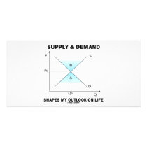 Supply & Demand Shapes My Outlook On Life (Econ) photo cards by wordsunwords Supply & Demand Shapes My Outlook On Life (Econ) photo cards