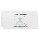 Supply & Demand Shapes My Outlook On Life (Econ) rack cards by wordsunwords Supply & Demand Shapes My Outlook On Life (Econ) rack cards