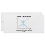 Supply &amp; Demand Shapes My Outlook On Life (Econ) Rack Card Template