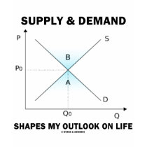Supply & Demand Shapes My Outlook On Life (Econ) t-shirts