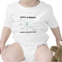 Supply & Demand Shapes My Outlook On Life (Econ) t-shirts