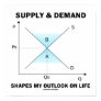 Supply & Demand Shapes My Outlook On Life Poster