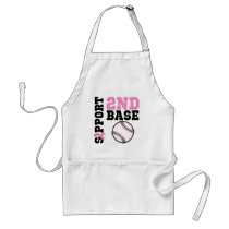 Support 2nd Base Sporty Breast Cancer Apron