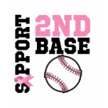 Support 2nd Base Sporty Breast Cancer Shirt