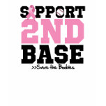 Support 2nd Base Team Breast Cancer T-shirts