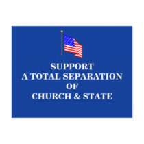 Support A Total Separation Of Church & State Post Card