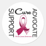 Support Advocate Cure Throat Cancer Sticker
