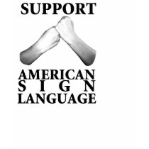 Support American Sign Language (back) (6) t-shirts