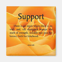 Support and Strength Fridge Magnets