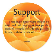Support and Strength stickers